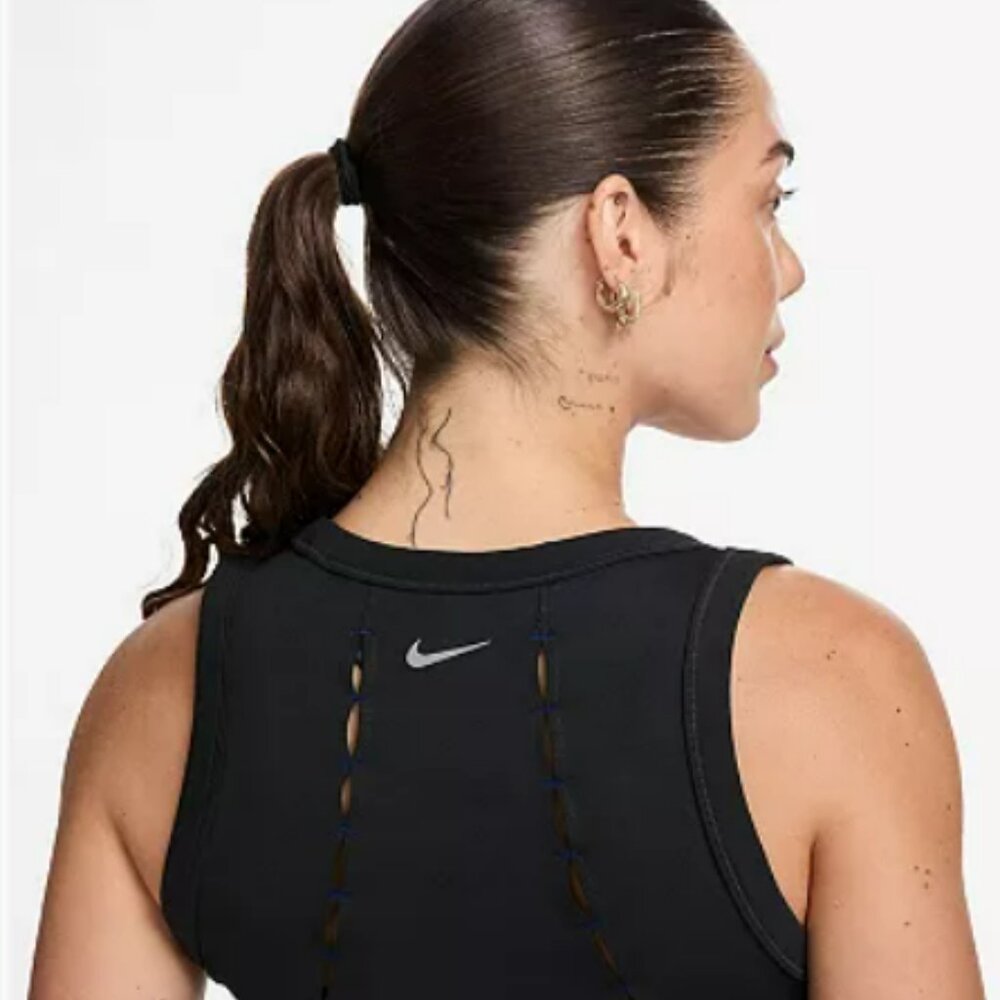 NIKE: Women's Nike One Fitted Dri-FIT Tank Top - Picture 3 of 4
